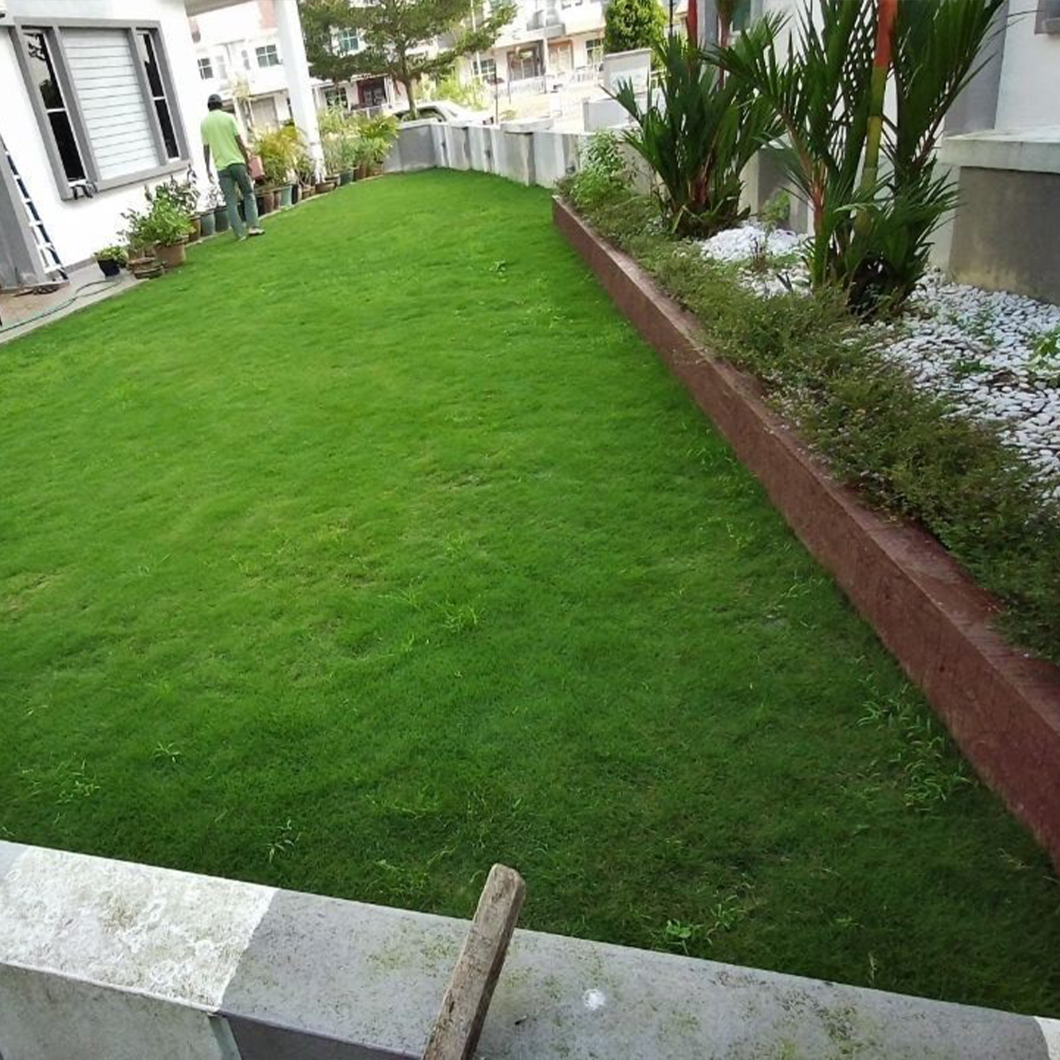 After lawn care